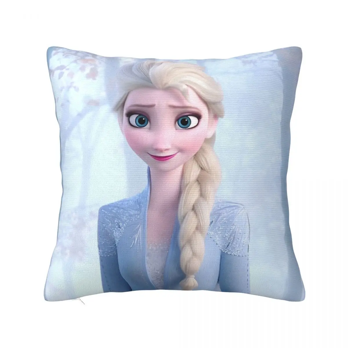 

Printed Frozen Elsa Princess Cartoon Pillowcase Fabric Cushion Cover Decorative Snow Queen Pillow Case Cover Home 45cm