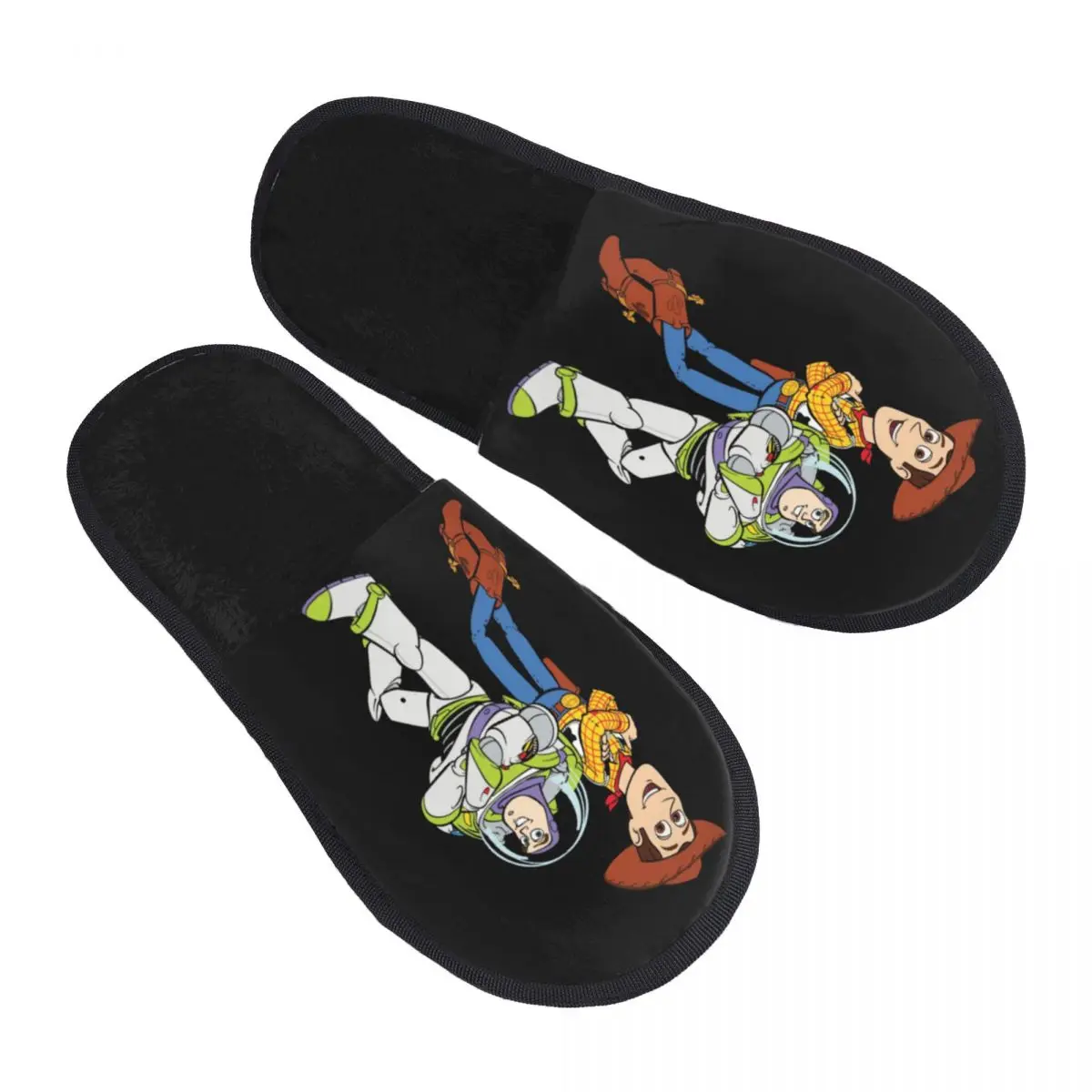 

Custom Toy Story Buzz Lightyear Soft Memory Foam House Slippers Women Cozy Warm Anti-skid Sole Slipper
