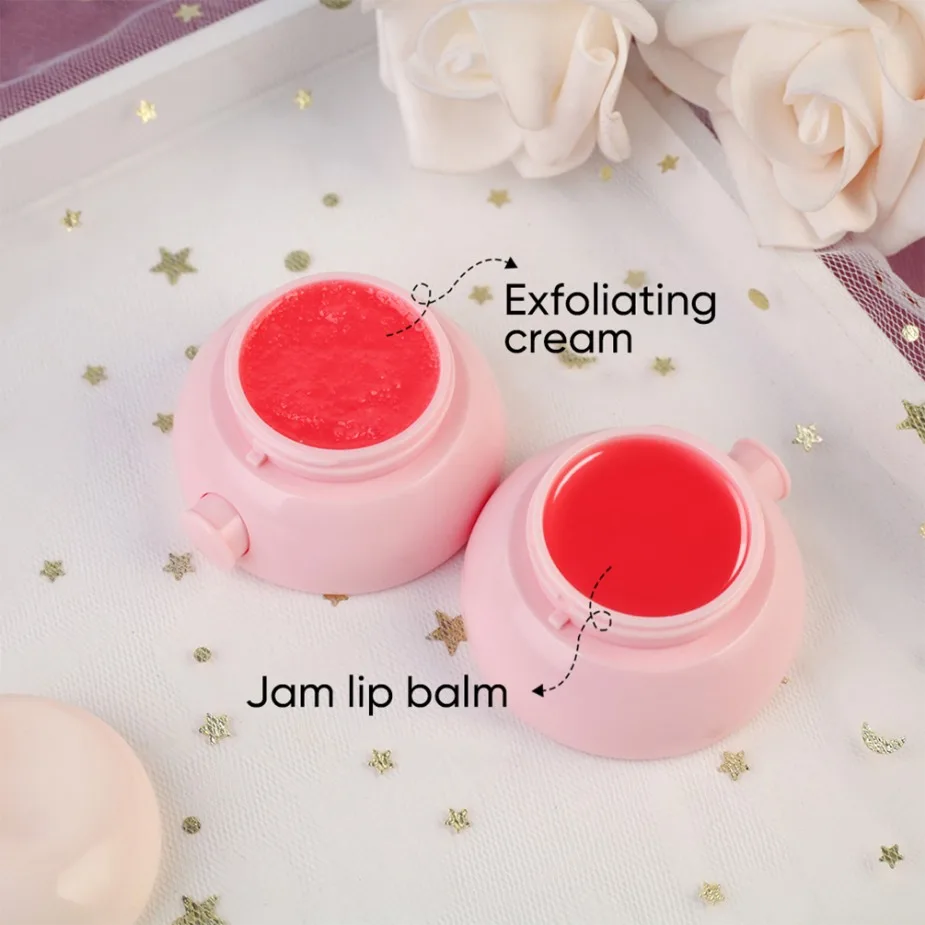 カスタムロゴ ヴィーガン 卸売 メイクアップ キュートな色付きリップグロスジェル 携帯用ブラシ付き フルーツジャム 保湿 長持ちリップバーム