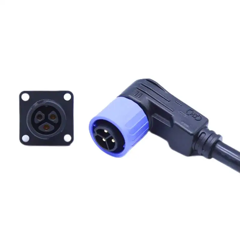 Electric Vehicle Lithium Battery Plug Waterproof M20 3+0 Charging Discharging Connectors Quick Locking Female 30A IP67 Socket