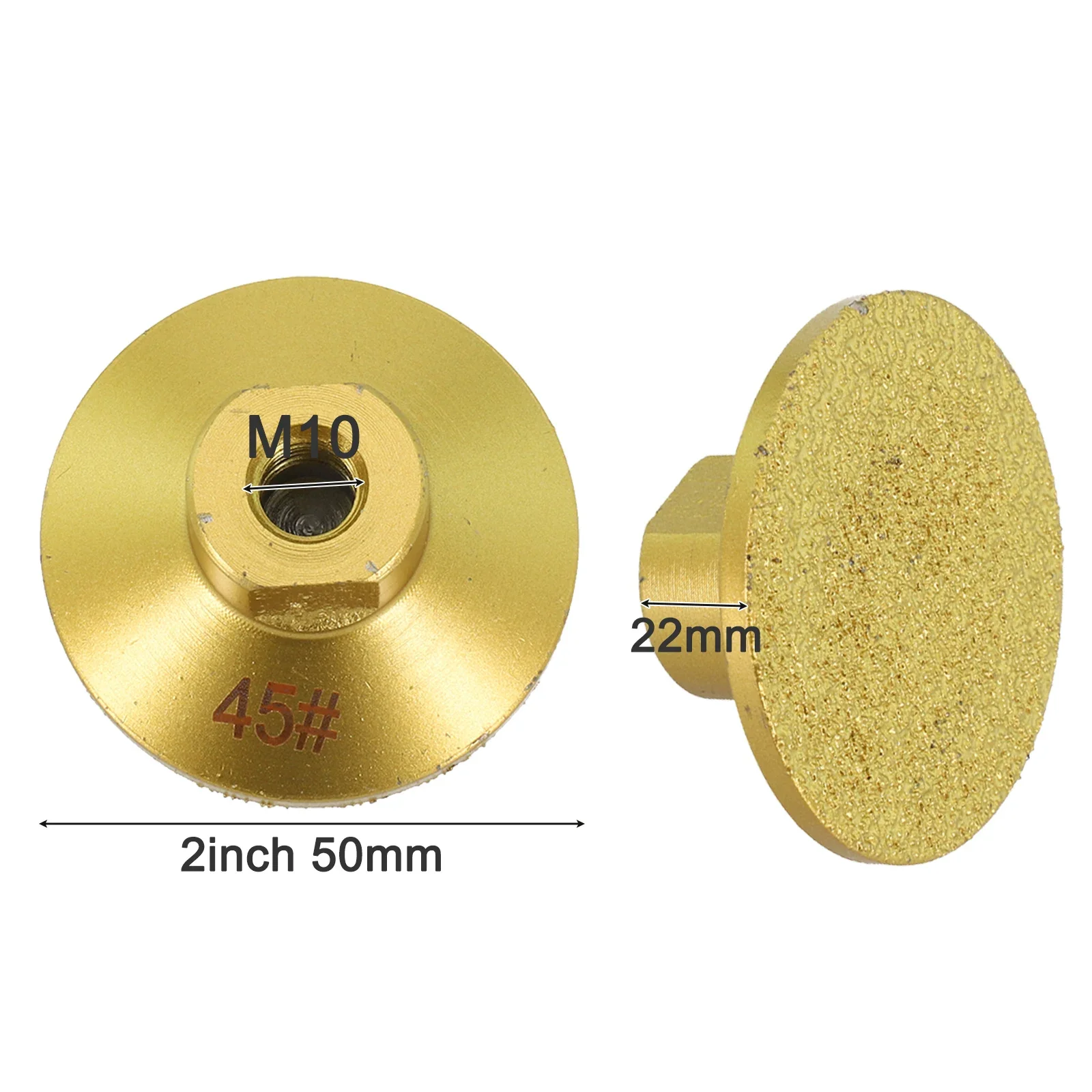 2 Inch 50mm Brazed Grinding Wheel Marble Quartz Tabletop Edge Trimming Rough Grinding Leveling Integrated Angle Grinder Disc