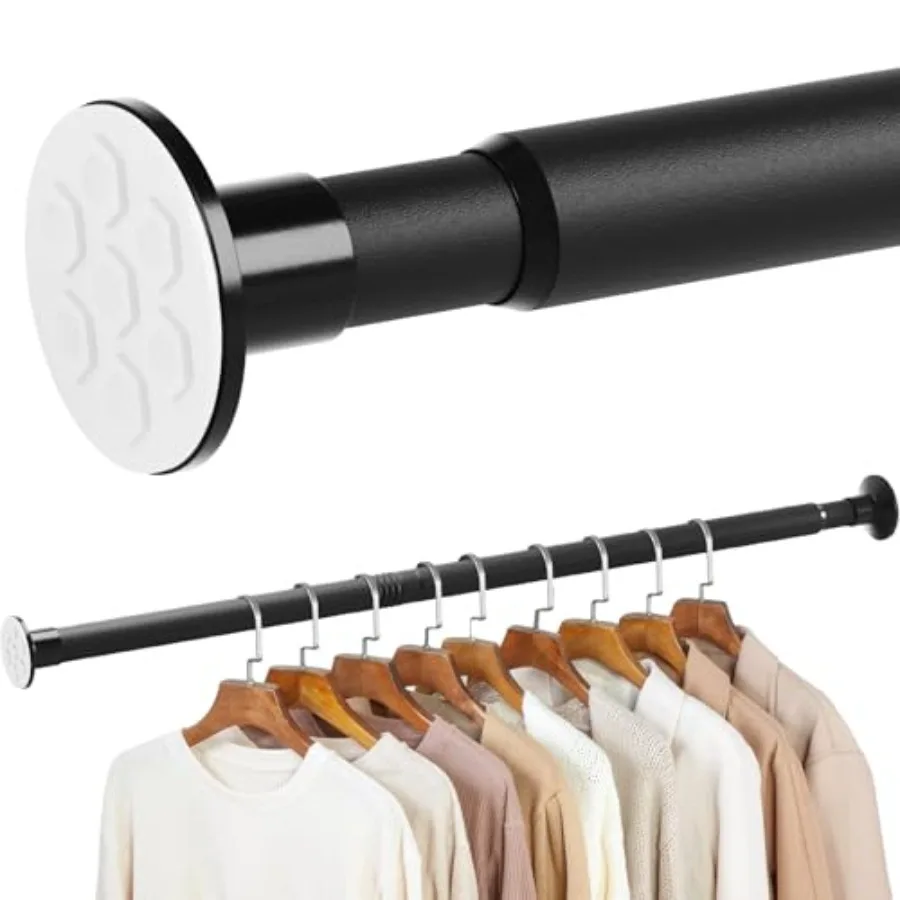 

No Drilling Closet Rod, 27.5-94 Inch Hanging Closet Rod for Clothes, Closet Bar and Pole Heavy-duty, Closet Rods for Hanging Cl