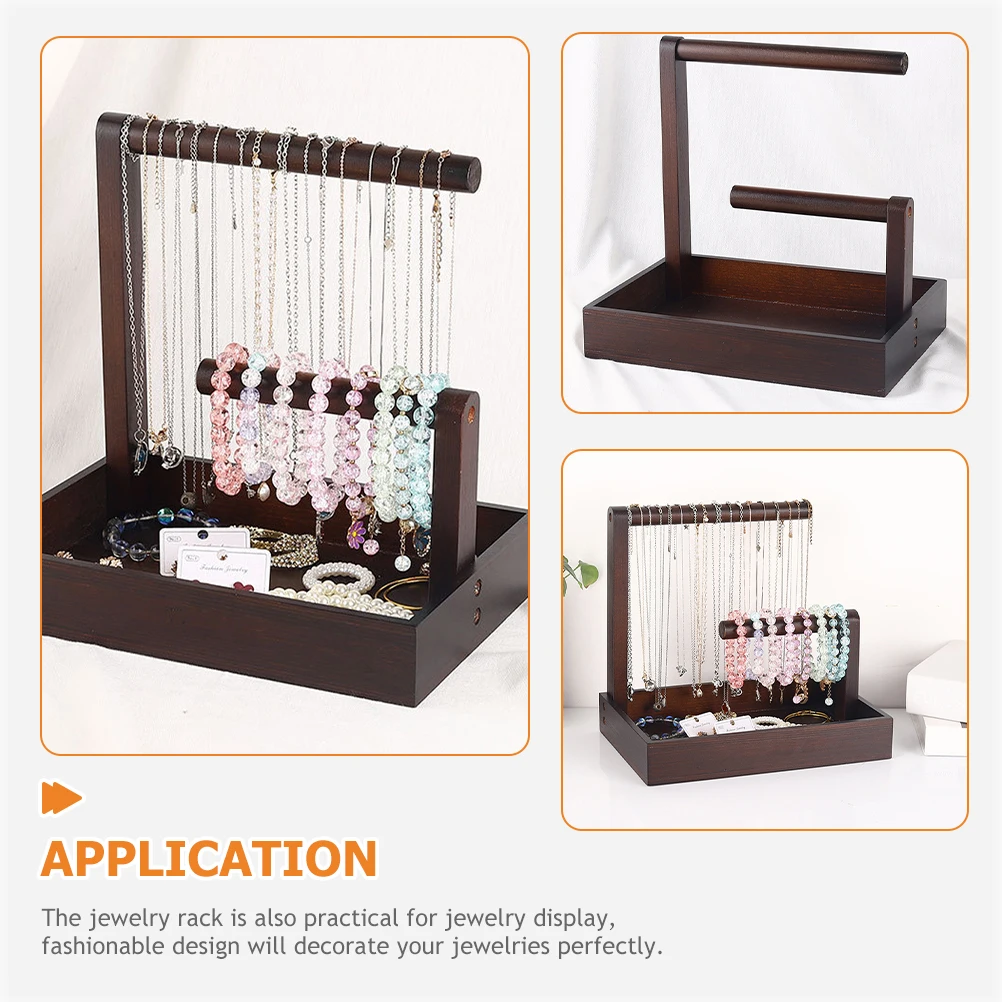 Wooden Jewelry ganizer Holder Display Rack for Watches Bracelets Necklaces Storage Container Box Home Decor Gift Idea