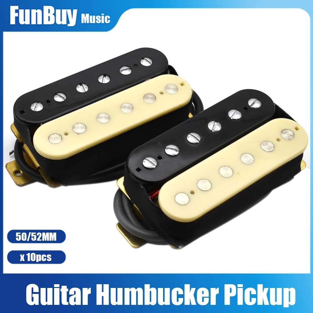 

10pcs Electric Guitar Pickup Double Coil Humbucker Pickup Guitar Parts Neck or Bridge Position