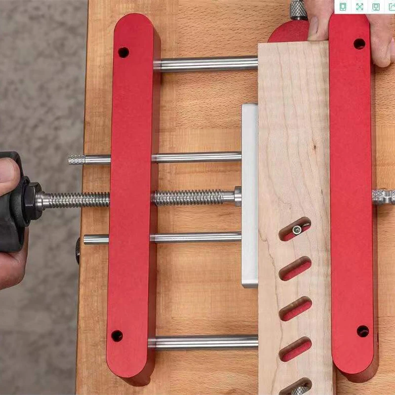 2 in1 Punch Locator Doweling Jig Connector Fastener Woodworking Tools All Metal Precision Mortising Jig Loose Tenon Joinery Jig