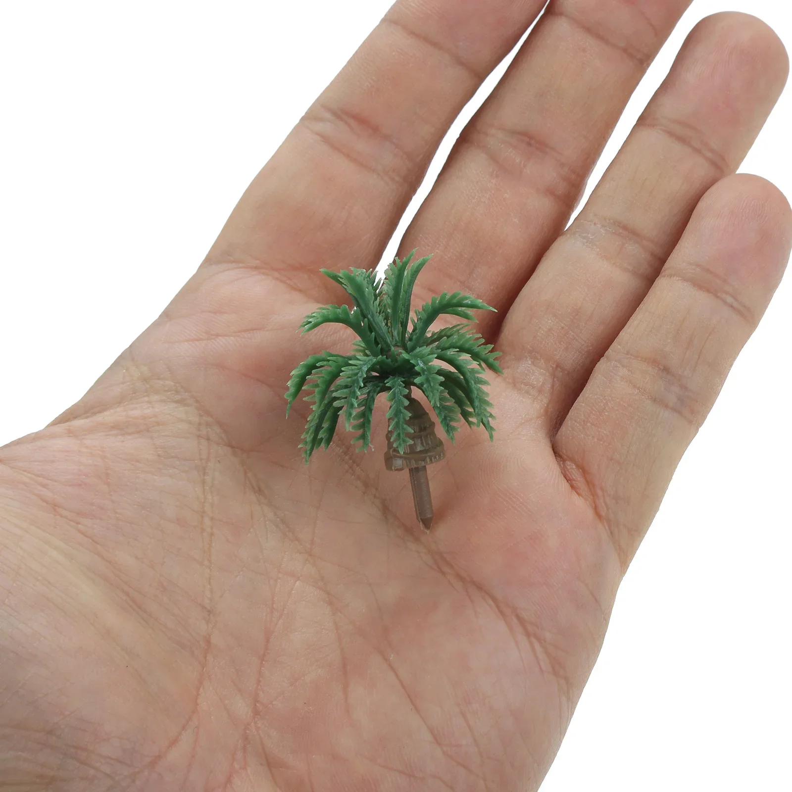 20Pcs Artificial Mini Coconut Palm Model Resin Layout Rainforest Diorama Railway Architecture Landscape Scenery Sand Table Craft