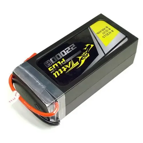 Tattu Plus 22000mAh 22.2V 25C 6S1P Lipo Smart Battery Pack With AS150+XT150 Plug