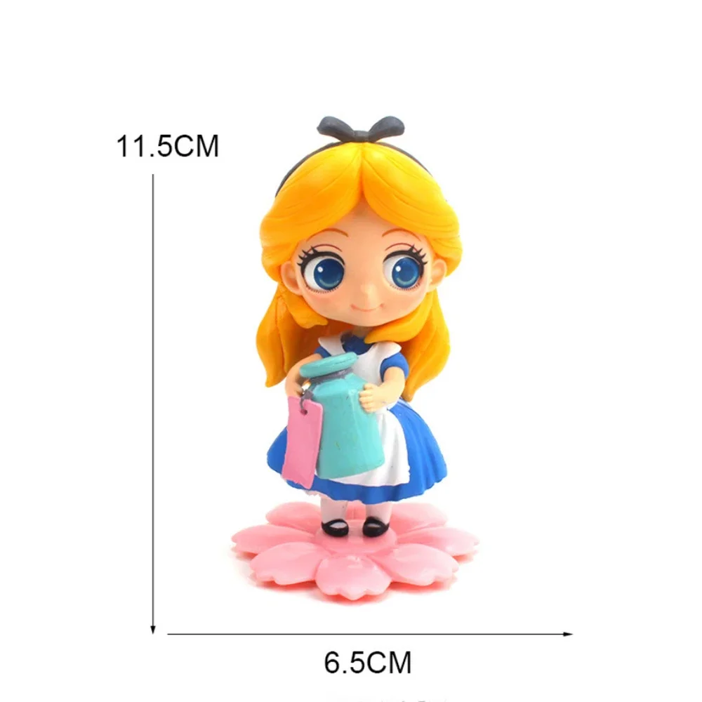 miniso Alice in Wonderland 11cm Action Figure Anime Mini Decoration PVC Collection Figurine Doll Toys Model for Children Gift