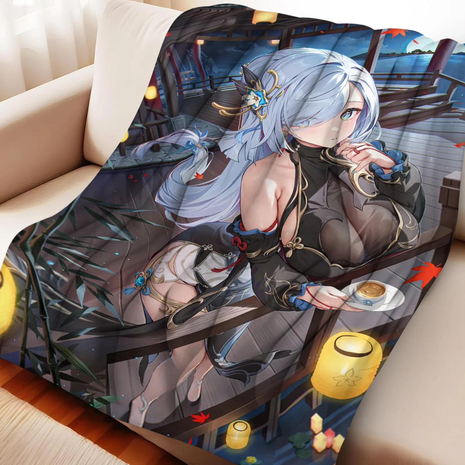 

Трендовый аниме-фланелевой плед с двусторонним принтом, супер мягкий, теплый, идеально подходит для подарков, декор для сна, глобальный бестселлер