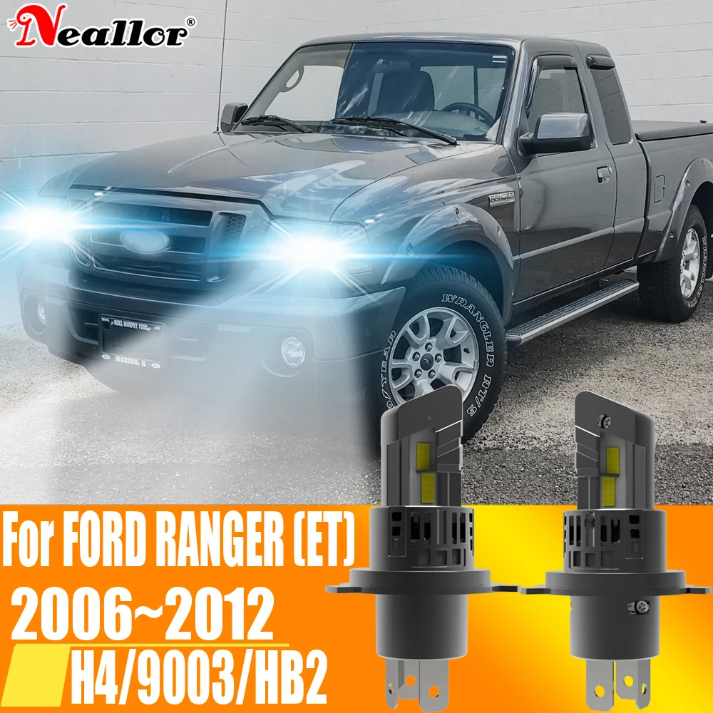 

2x H4 HB2 9003 Led Headlight Canbus No Error Car Bulb High Power White Fog Light Diode Lamp 12v 55w For FORD RANGER ET 2006~2012