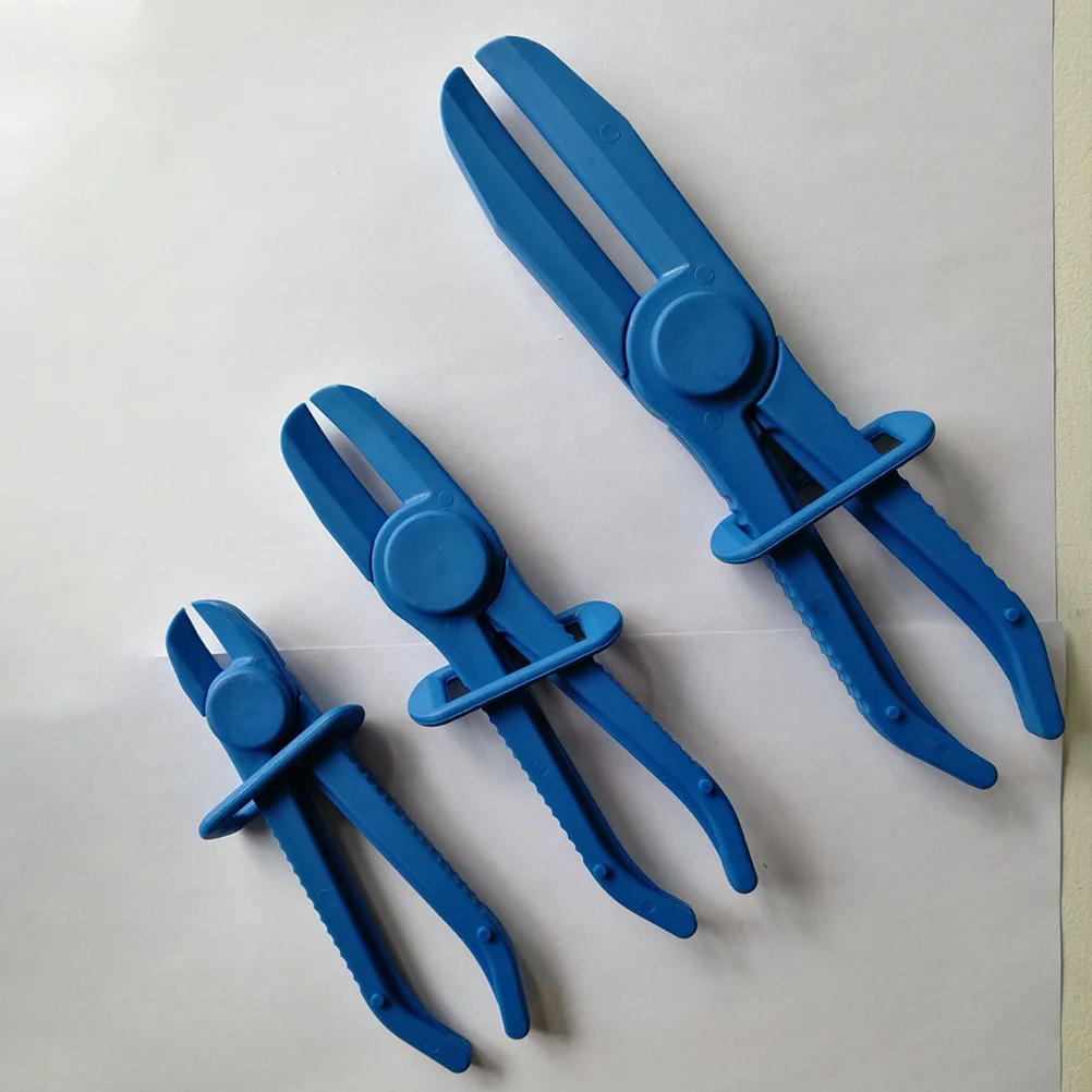 

3Pcs Oil Line Shut-Off Pliers Professional Auto Repair Tool for Brake Fuel Tubing Clamp Lightweight Non-Conductive Safety Design