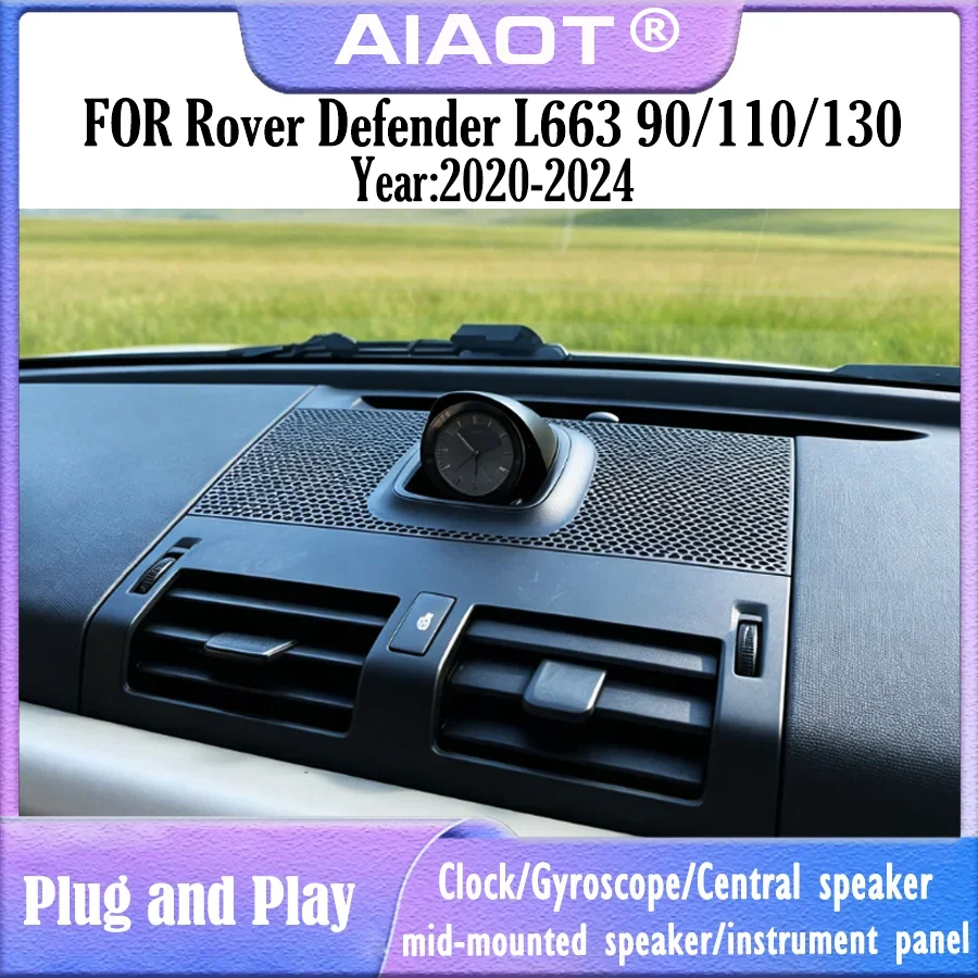 For Land Rover Defender L663 90/110/130 center-mounted speaker instrument gyroscope LED screen soundsystem