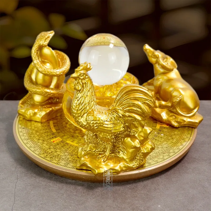 

Украшение зодиака из смолы счастливое три в двенадцати талисмане зодиакального натального года