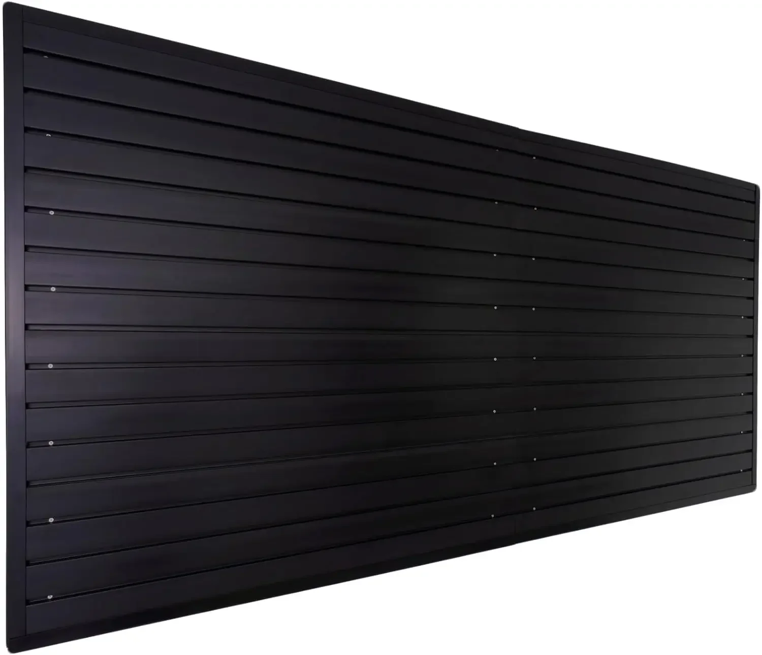 Slat Wall Paneling Garage Wall Organizer,PVC Black Slatwall Panels 4x8 ft Garage Tool Organizer Wall Mount Garden Storage System