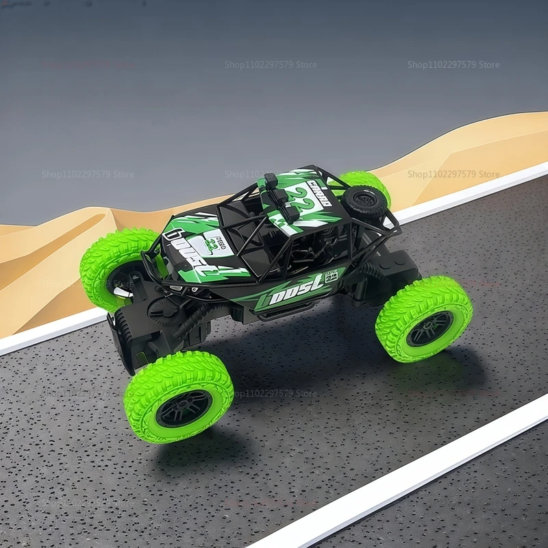 RC 高速オフロードクライミングカー 1:18 カラフルな点滅ライト付き 充電式おもちゃ 子供 大人 ギフト 屋内 屋外用