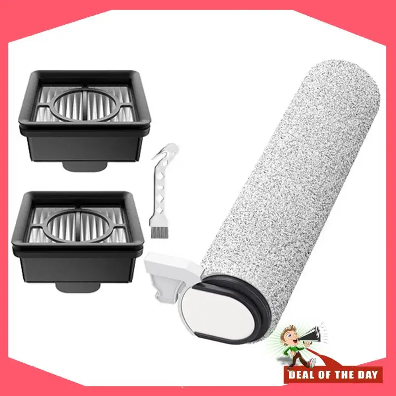 تسليم 24 ساعة لـ Xiaomi Tru Clean W20/2C/4C/2 Lite فرشاة دوارة بديلة وفلتر لملحقات المكنسة الكهربائية الرطبة/الجافة