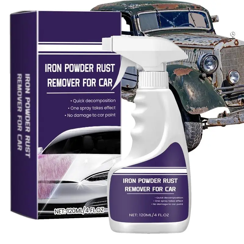 

Rust Removal Spray Powerful Car Iron Remover Rust Stain Remover Gentle Metal Rust Remover Automobile Rust Remover For Most