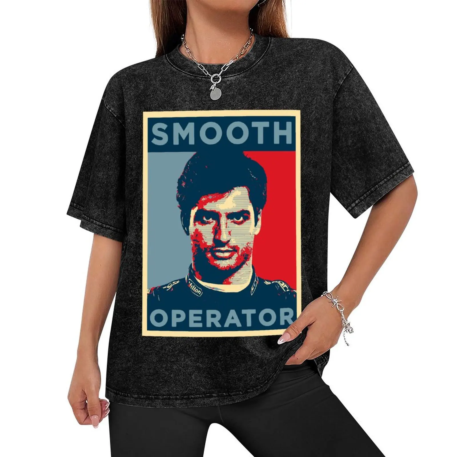 Carlos Sainz Smooth Operators T-Shirt funny meme t-shirts T-shirts oversize blanks outfits for men