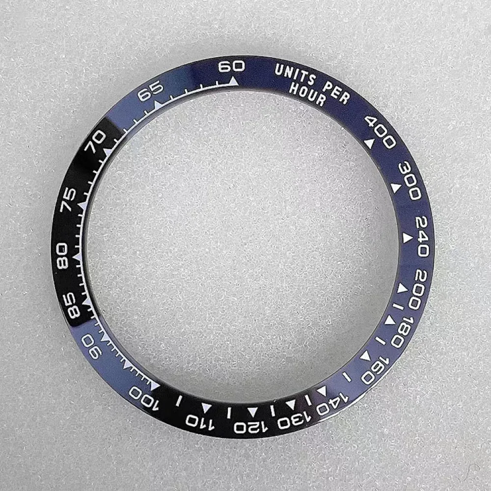 New Cement Grey SUB Bezel 38mm/ inner -30.5mm GMT/World Time/ Tachymeter Rotation Ceramic Ring Watch Replacement Parts