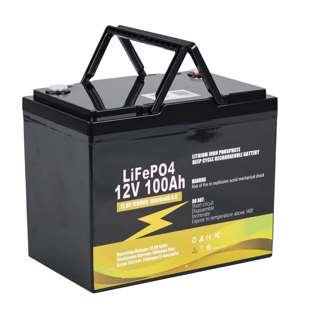 for 12v 100ah 200ah Rechargeable Lifepo4 Deep Cycle 12v 24v Lithium Battery Energy Storage Battery