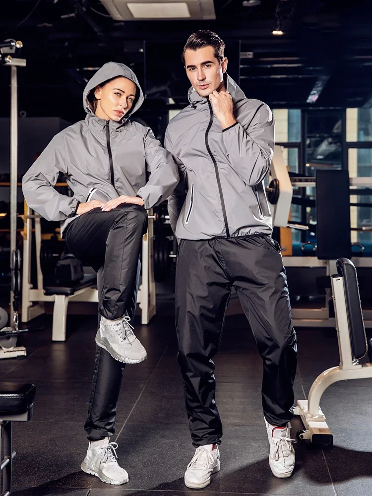 Profession Sauna Suit Men Boxing Training Waterproof Sportswear for Women Gym Clothing Full Body Sweating Suits for Weight Loss