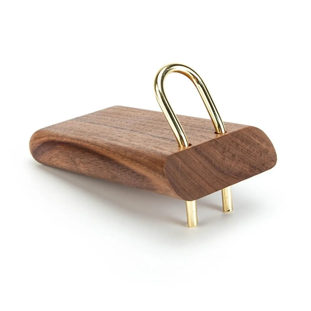 

Wooden Lazy Phone Stand Vintage Black Walnut Smartphone Support Bracket Universal Multifunction Desktop Phone Holder