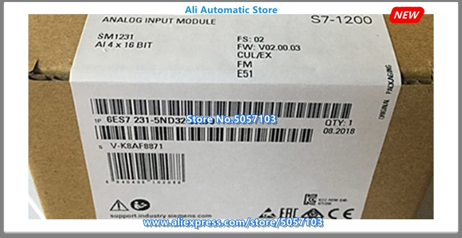 S7-1200CPU 6ES7231-5ND32-0XB0 Analog Module SM1231 6ES7231 6ES7 231-5ND32-0XB0 New