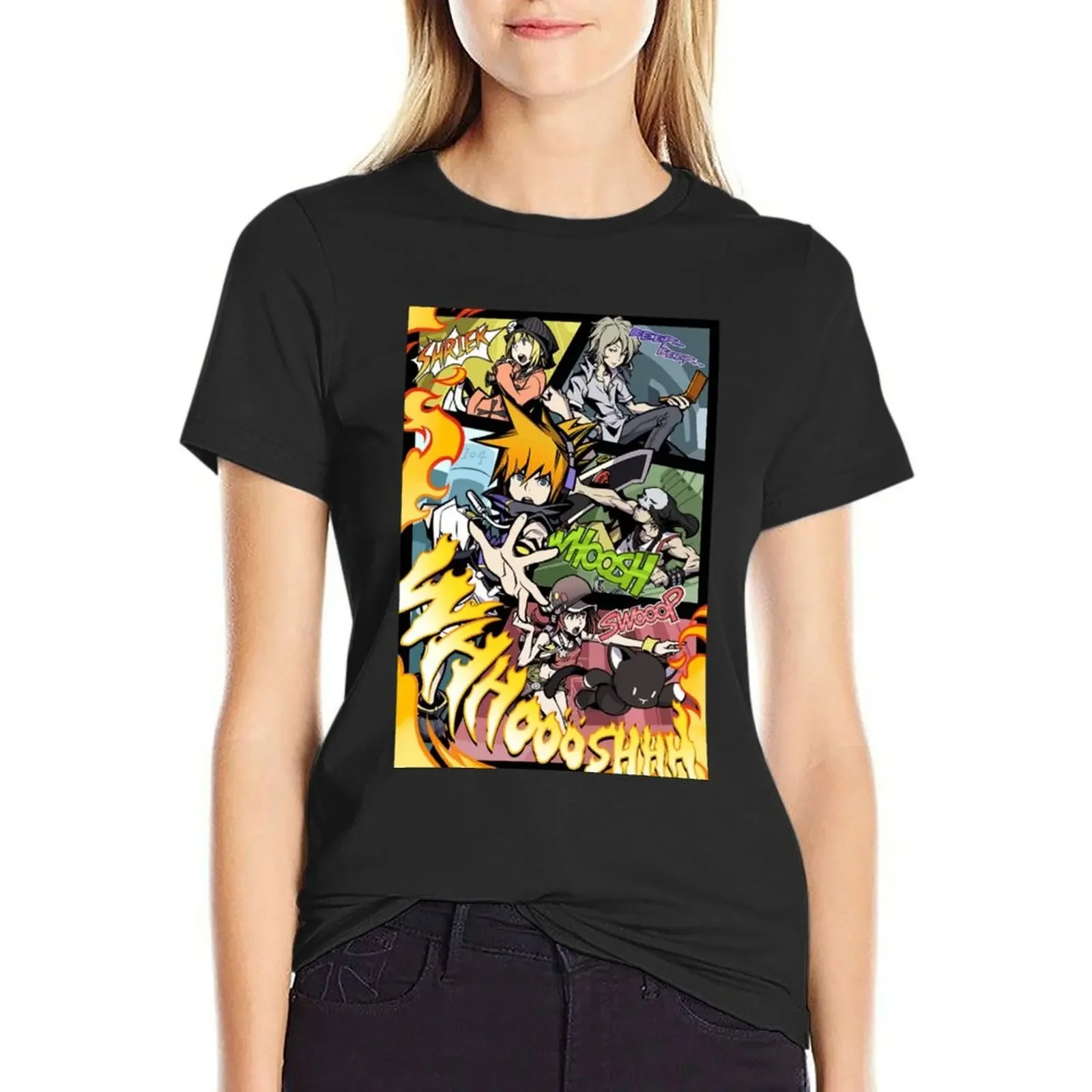 The World Ends With You Artwork Poster T-Shirt cute clothes funny Women t shirt