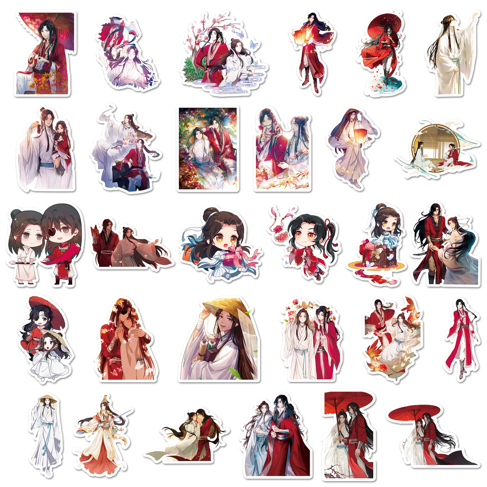 Autocollant de bénédiction officielle du ciel, 10/58 pièces, Graffiti innovant, étui décoratif pour téléphone portable, valise d'ordinateur portable, autocollant étanche, jouet pour enfants