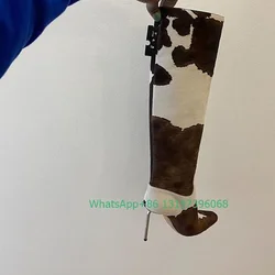 Lady brown color design calf boots sexy sliver heel design boots footwear party daily dress boots size 46 white color boots