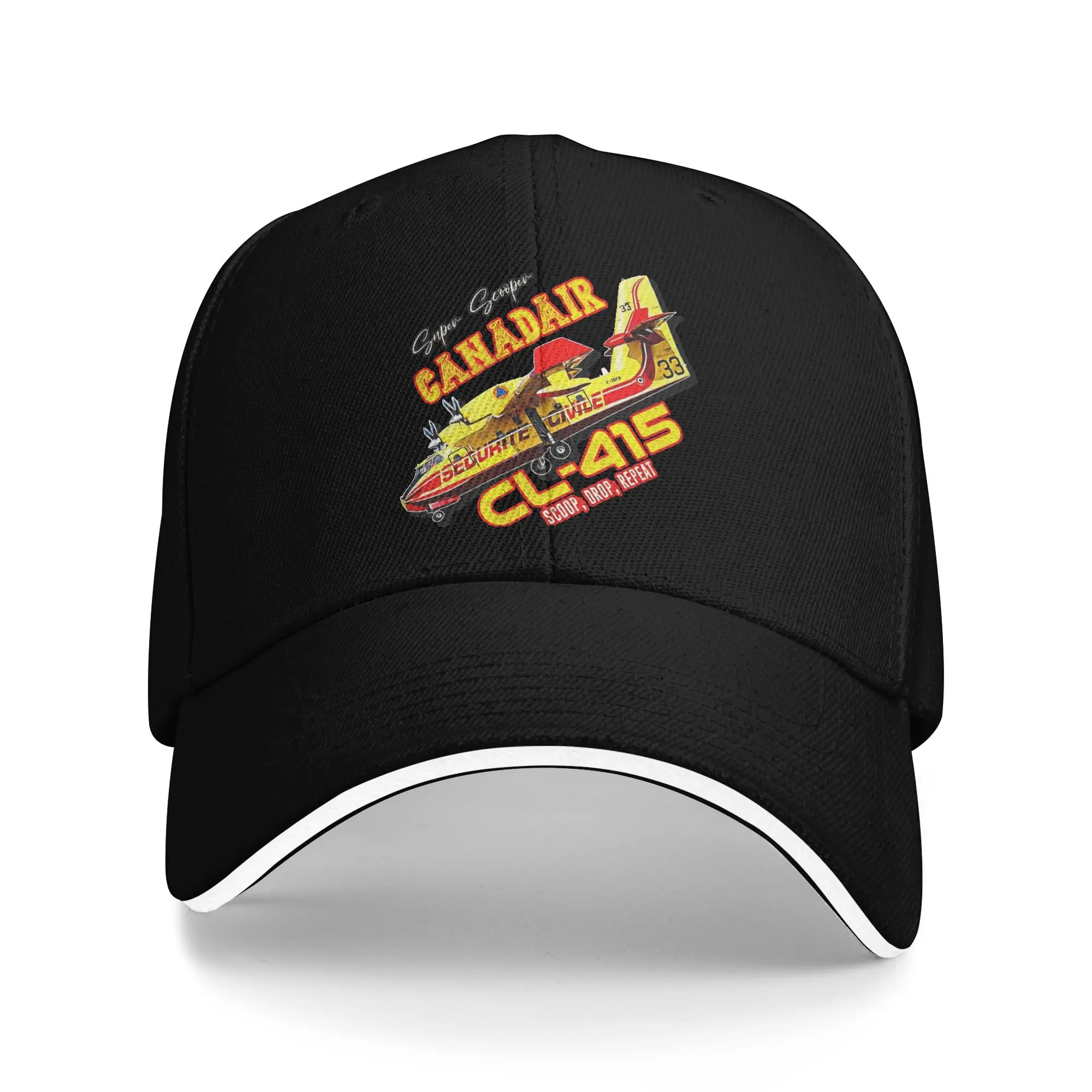 Unisex Canadair cl-415 Super Scooper firebomber Aircraft  Hat Cool Baseball Cap  Dad Hat Golf Headewear Gift