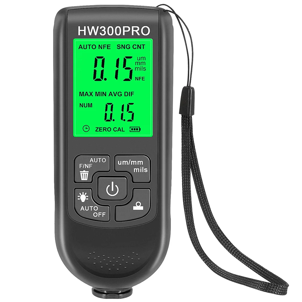 

Coating Thickness Gauge Digital Paint Depth Meter For Automotive Metal Aluminum Copper Non-Destructive Testing Portable