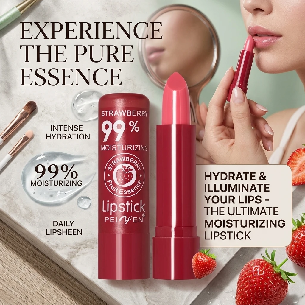 Aloe Vera Color-Changing Lipstick Temperature-Activated Lip Balm Long-Lasting Moisturizing Fade-Resistant Nourishing Lip Care