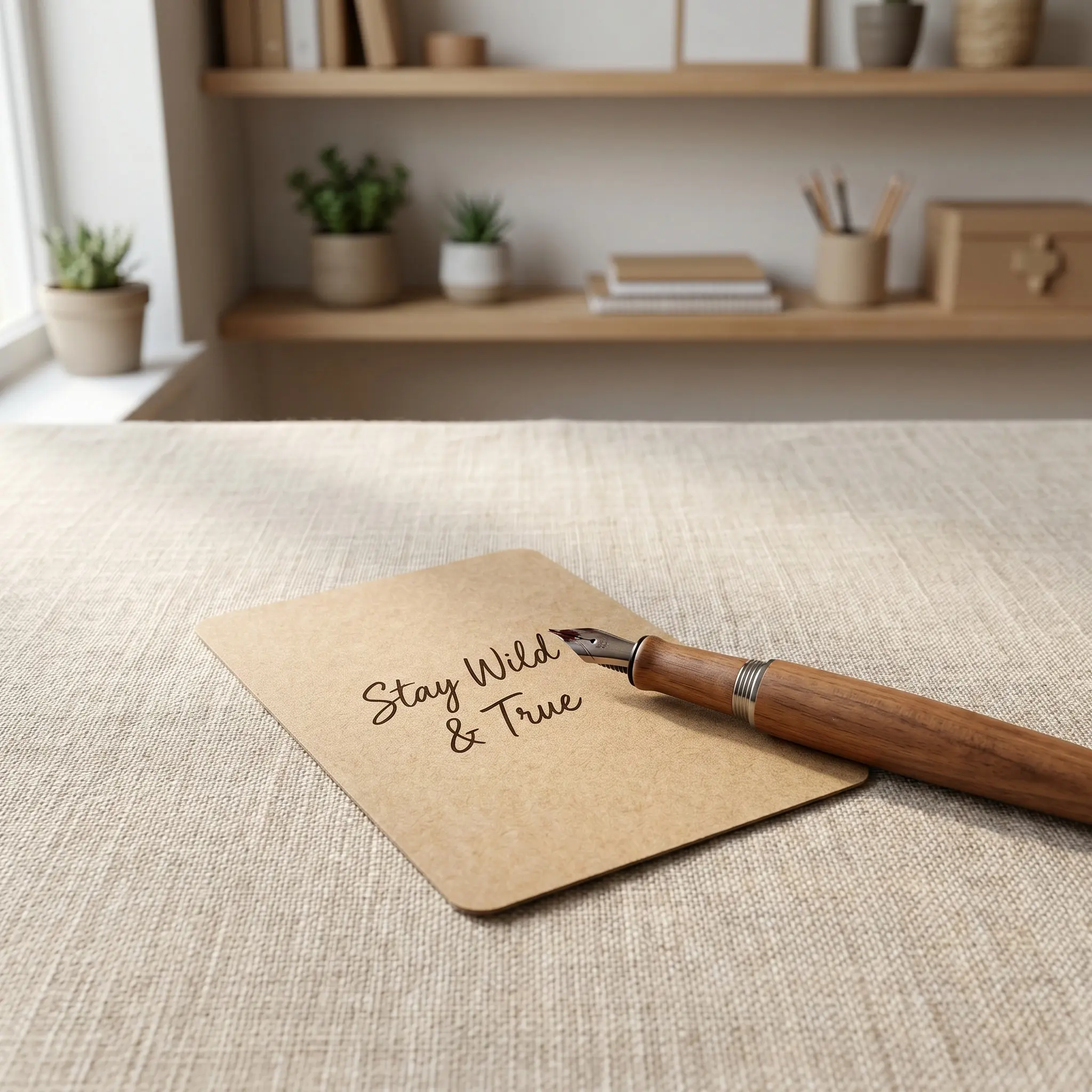 500Pcs Blank Kraft Message Cards 3.4x2.1 Inch Thick Smooth Writing Rounded Corners for Office Memo Classroom Craft