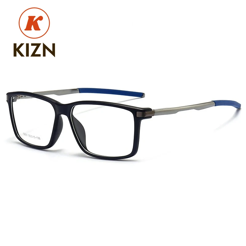 KIZN نظارات رياضية للرجال TR90 إطار من الألومنيوم والمغنيسيوم عالي الجودة إطار بصري لعدسات طبية خفيفة مرنة Gafas