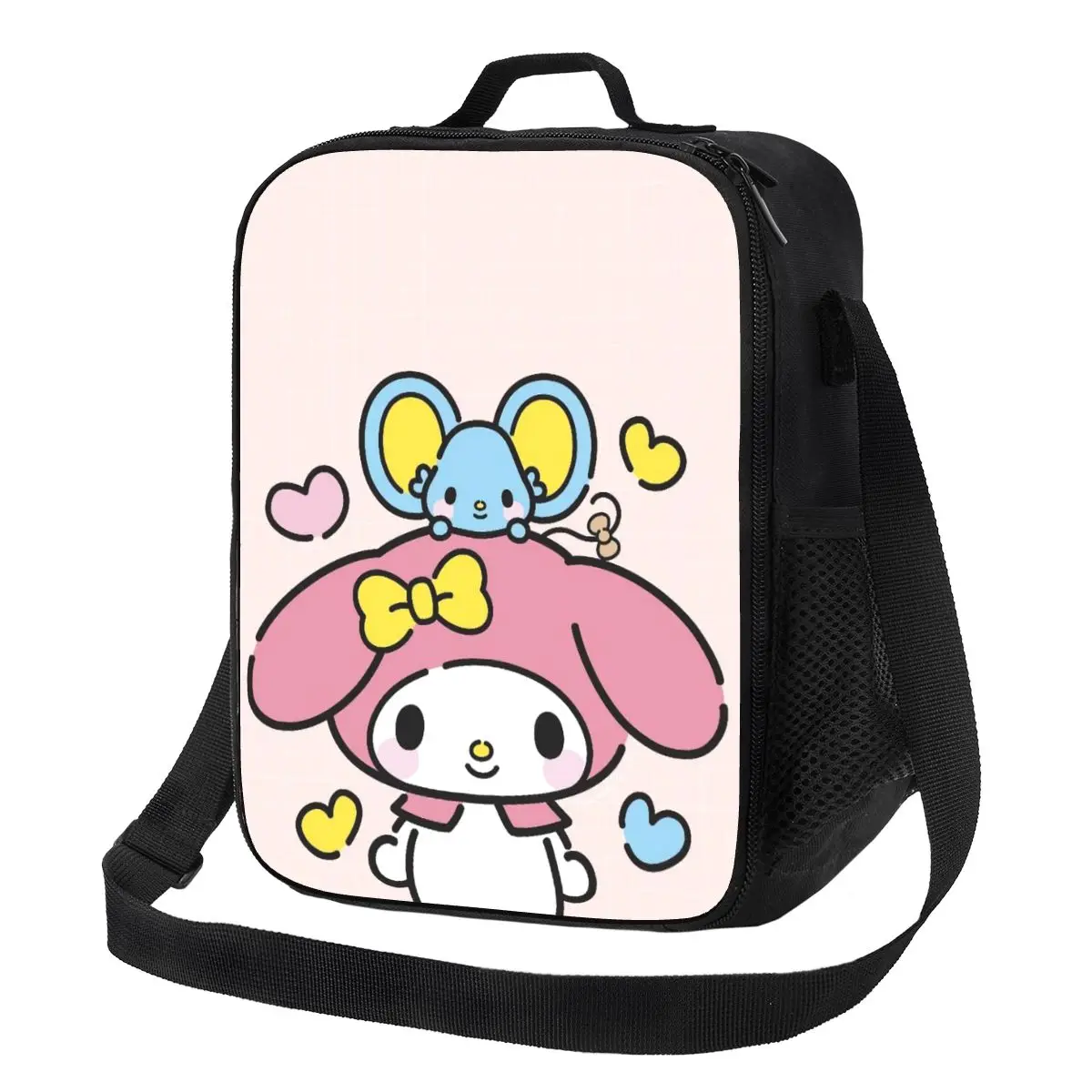

Custom My Melody FLAT Insulated Lunch Bag for School Office Leakproof Cooler Thermal Lunch Box Women Kids