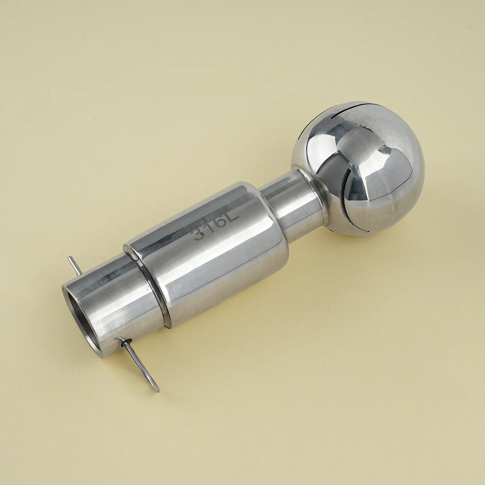 BSP SS Sanitary Rotary Spray Ball - CIP Tank Cleaner 360° Coverage for Food, Pharma & Chemical Systems