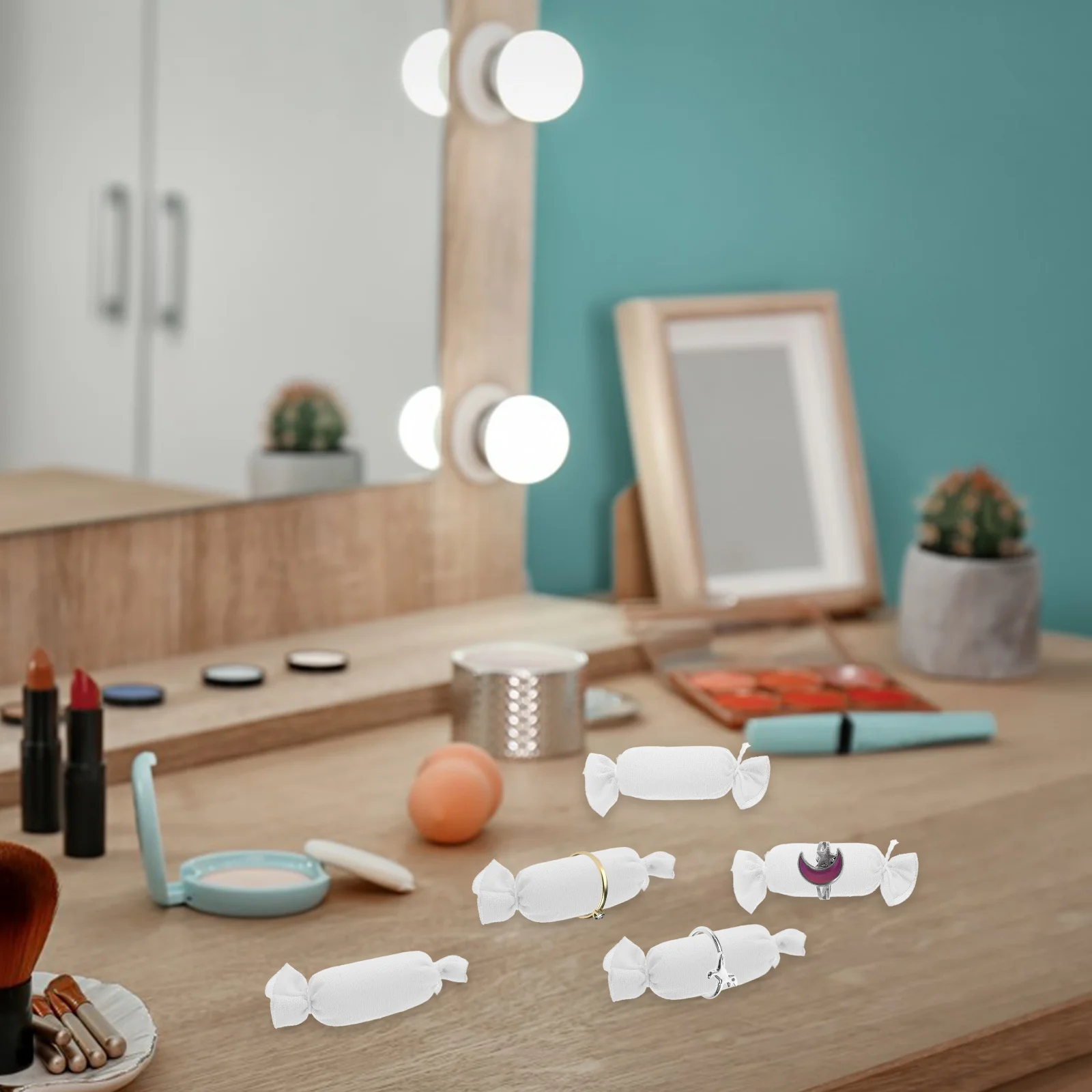 5Pcs Jewelry Organizer Holder Sponge Ring Display Insert Wedding Ring Holder Earring Display Rack for Home Jewelry Showcase