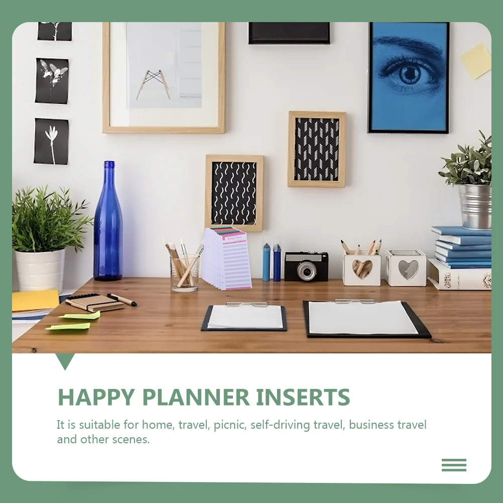 

24 шт., бюджетный лист, портативный бытовой планировщик финансов для путешествий, пикника, бизнеса, удобный инструмент для управления деньгами