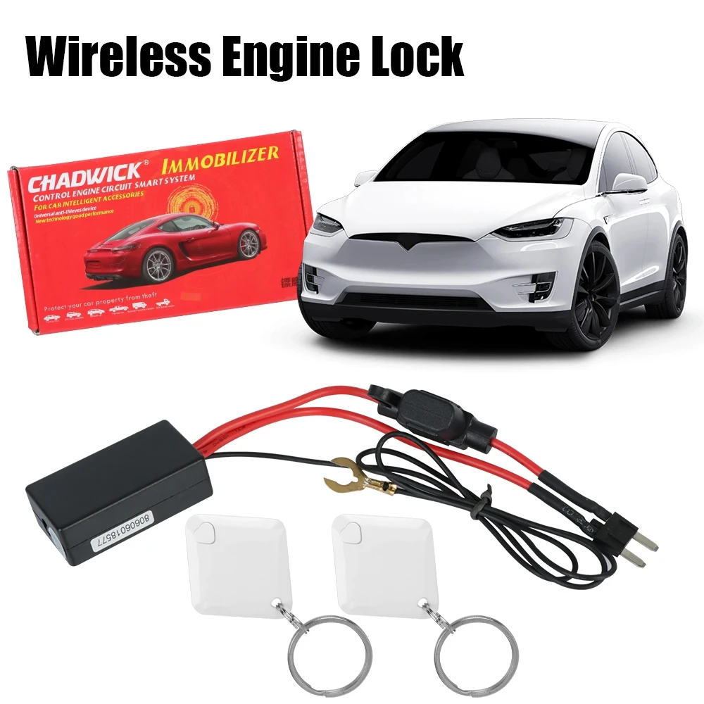 

For Gasline Car Motorcycle RFID Wireless Anti- theft Device Engine Lock Anti-robbery System Circuit Cut Off Immobilizer 12V M506