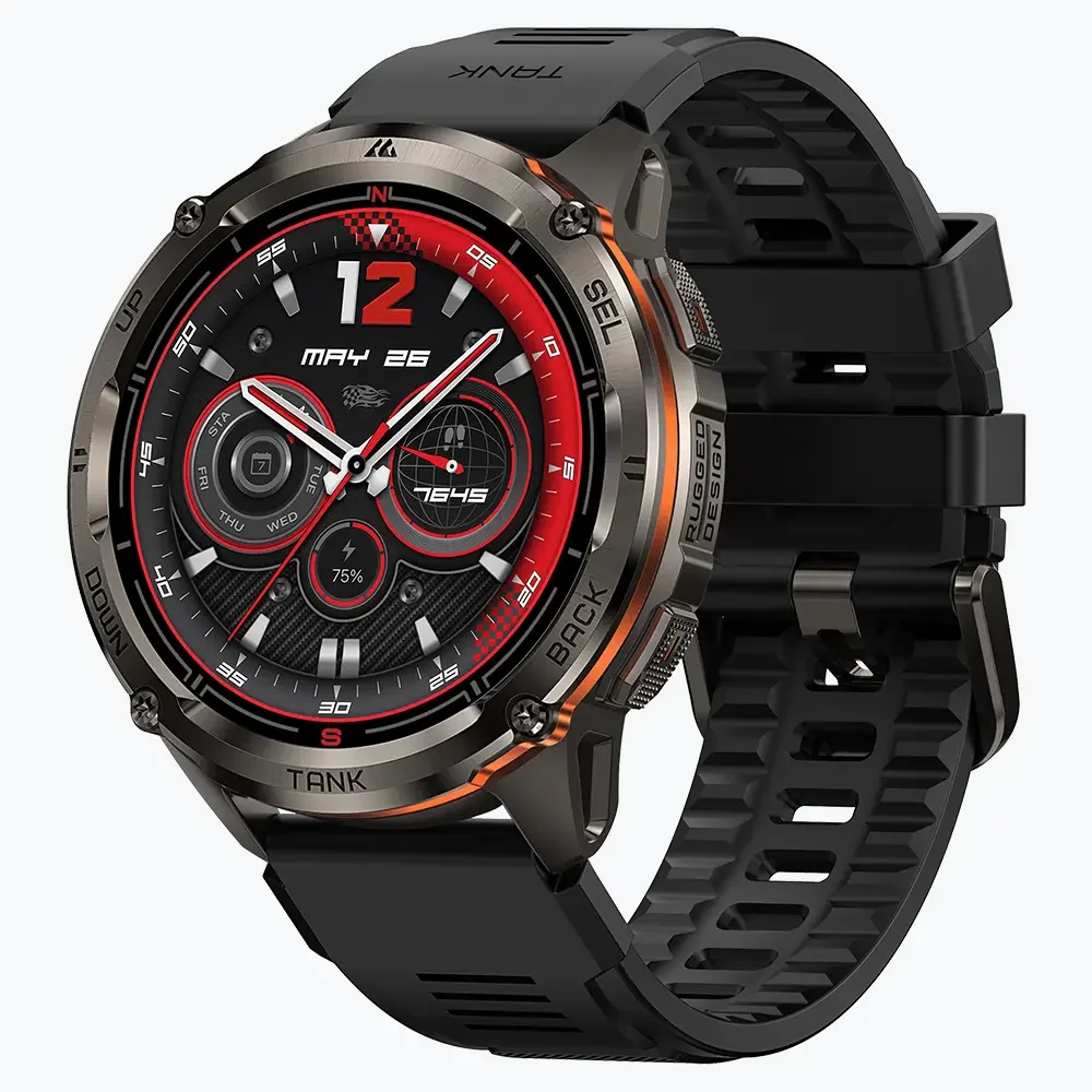 [Neue Markteinführung] KOSPET TANK T3 Ultra 2 GPS-Smartwatch für Herren Bluetooth-Anruf 5ATM IP69K Wasserdicht Herrenuhr Edelstahl Gesundheitsmonitor