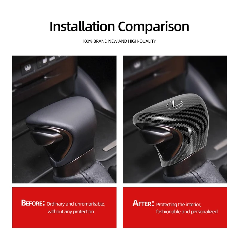 مقبض ناقل حركة السيارة غطاء دليل قضيب شيفتر حماية الحال بالنسبة لكزس F SPORT ES RX NX LS UX LM LX GX LC RZ IS CT GS RC HS SC TX L #2