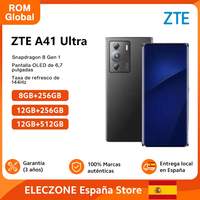 Global ROM ZTE A41 Ultra 5G Smartphone Snapdragon 8 Gen 1 6.7'' 144Hz OLED Display 64MP Main Camera 5000mAh Battery 66W Charging