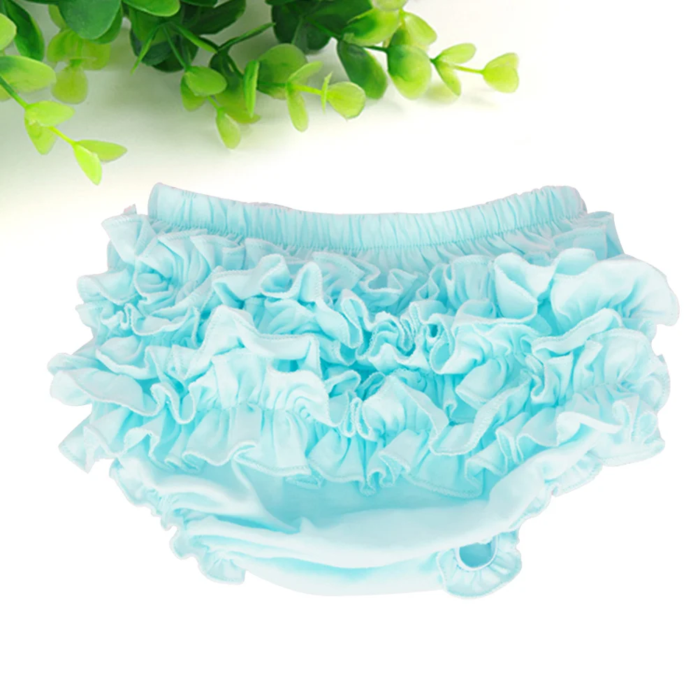 

Baby Girl Pure Cotton Diaper Cover Ruffle Lace Halloween Size Diaper Cover Pants Breathable Moisture Absorption