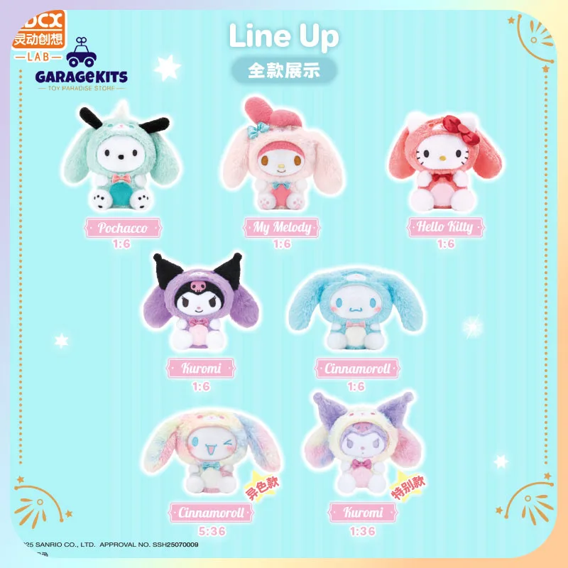 

Miniso New Product Dynamic And Creative Sanrio Mysterious Blind Box Doll Plush Backpack Pendant Doll Cute Girl Birthday Gifts