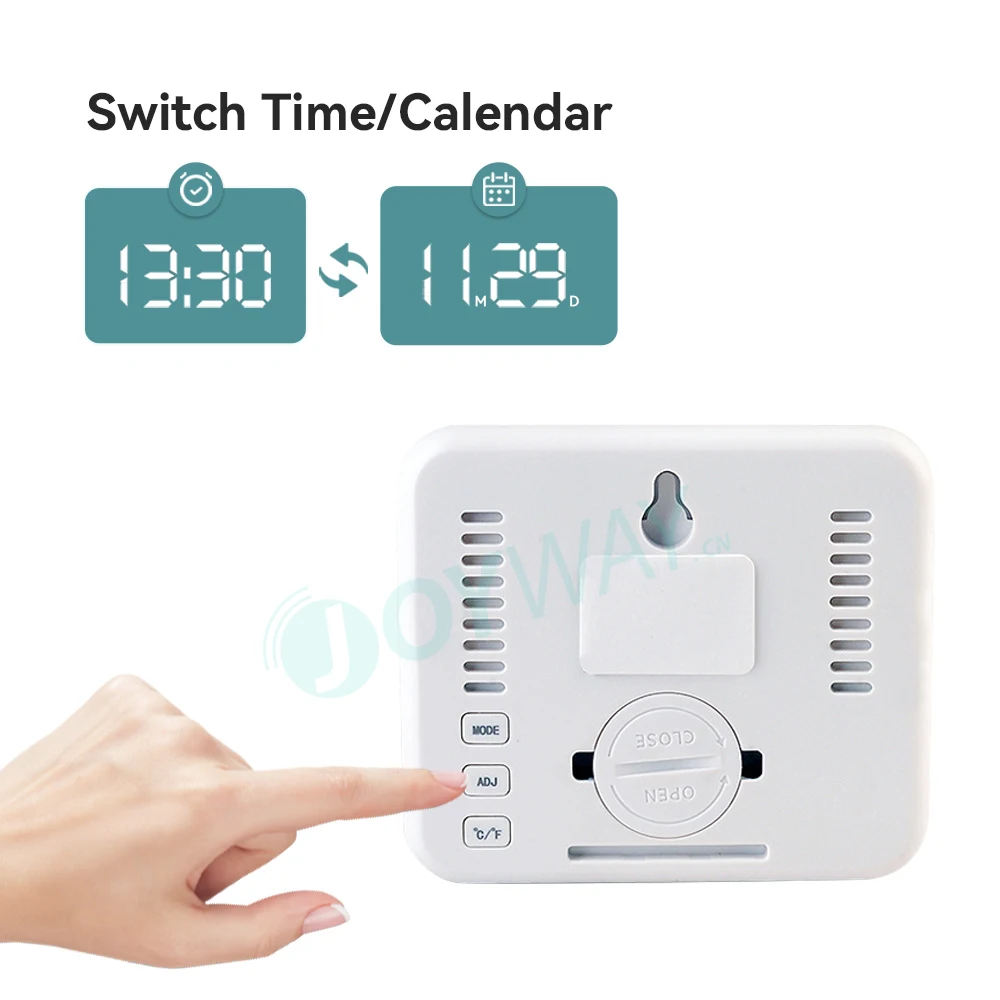 3 Buah Termometer Kelembaban Digital Bertenaga Baterai untuk Dinding Dalam Ruangan, Pengukur Suhu Ruangan untuk Rumah