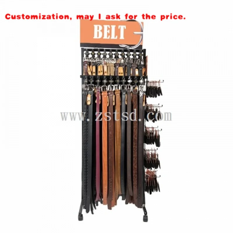 

custom.Custom Fashion Store Advertising Metal Leather Belt Display Stand Retail