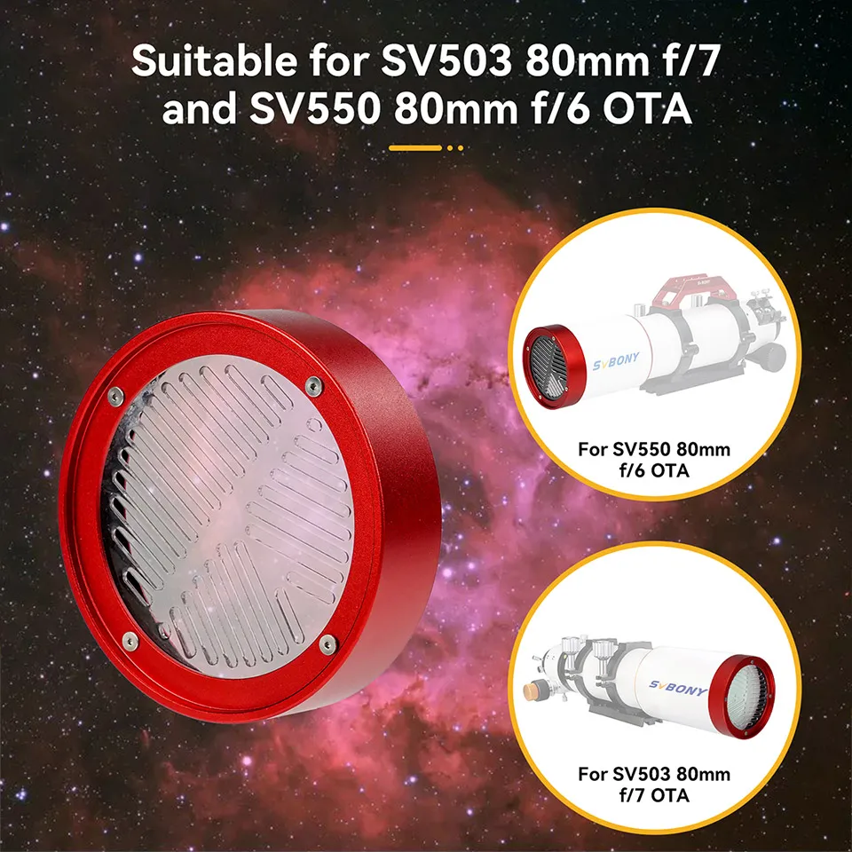 SVBONY SV228 Bahtinov maschera telescopio copertura di messa a fuoco 103mm per SV503/SV550 80ed