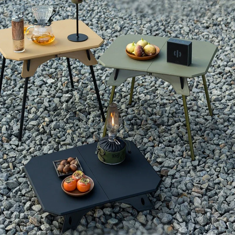 

Outdoor Camping Folding Plastic Table Portable Barbecue Picnic Table Height Adjustable for Outdoor Indoor Picnic BBQ Hiking