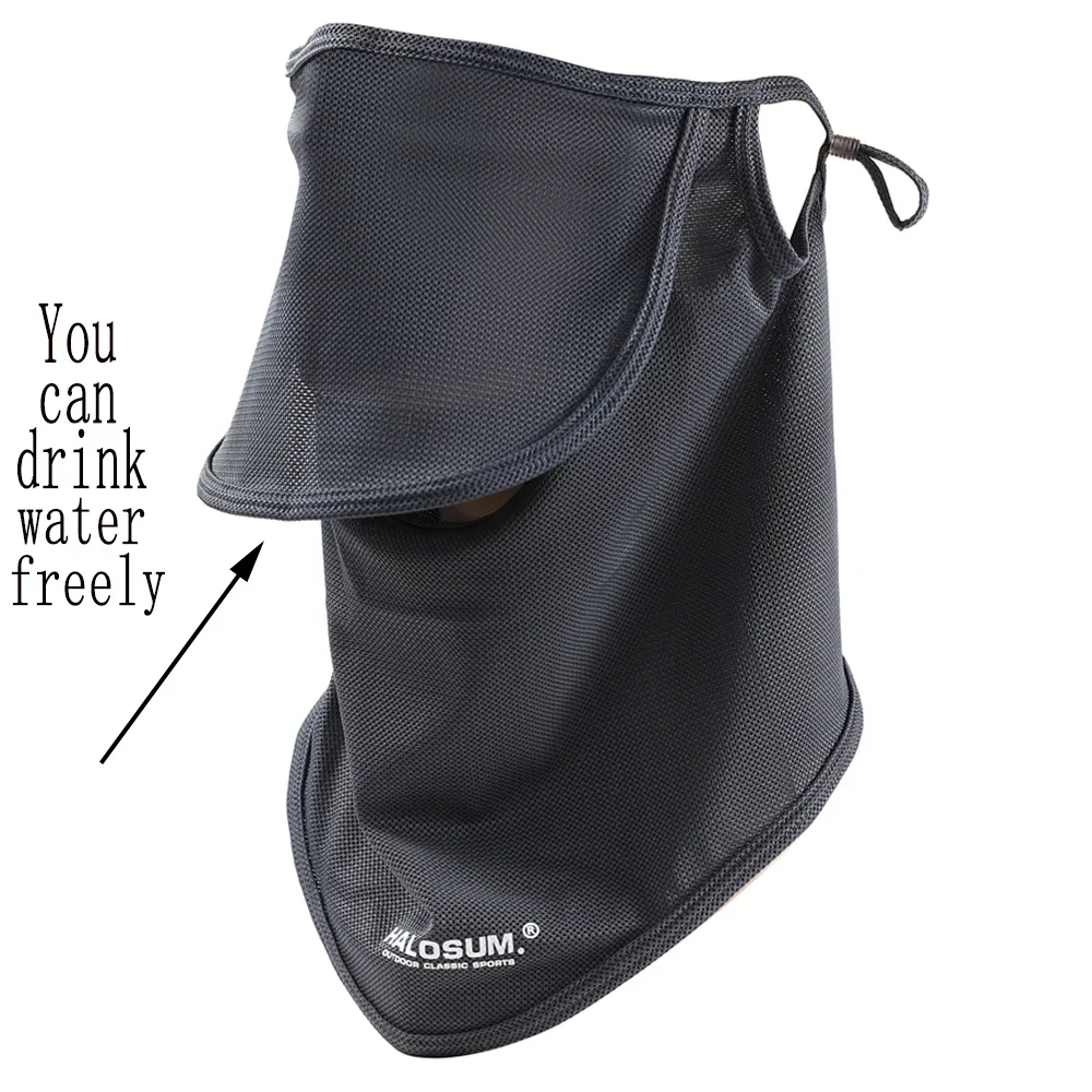 قناع واقي من الشمس من الحرير الجليدي للرجال والنساء للصيف للحماية من الأشعة فوق البنفسجية، غطاء للرقبة في الهواء الطلق لركوب الدراجات، غطاء متين للرقبة #5